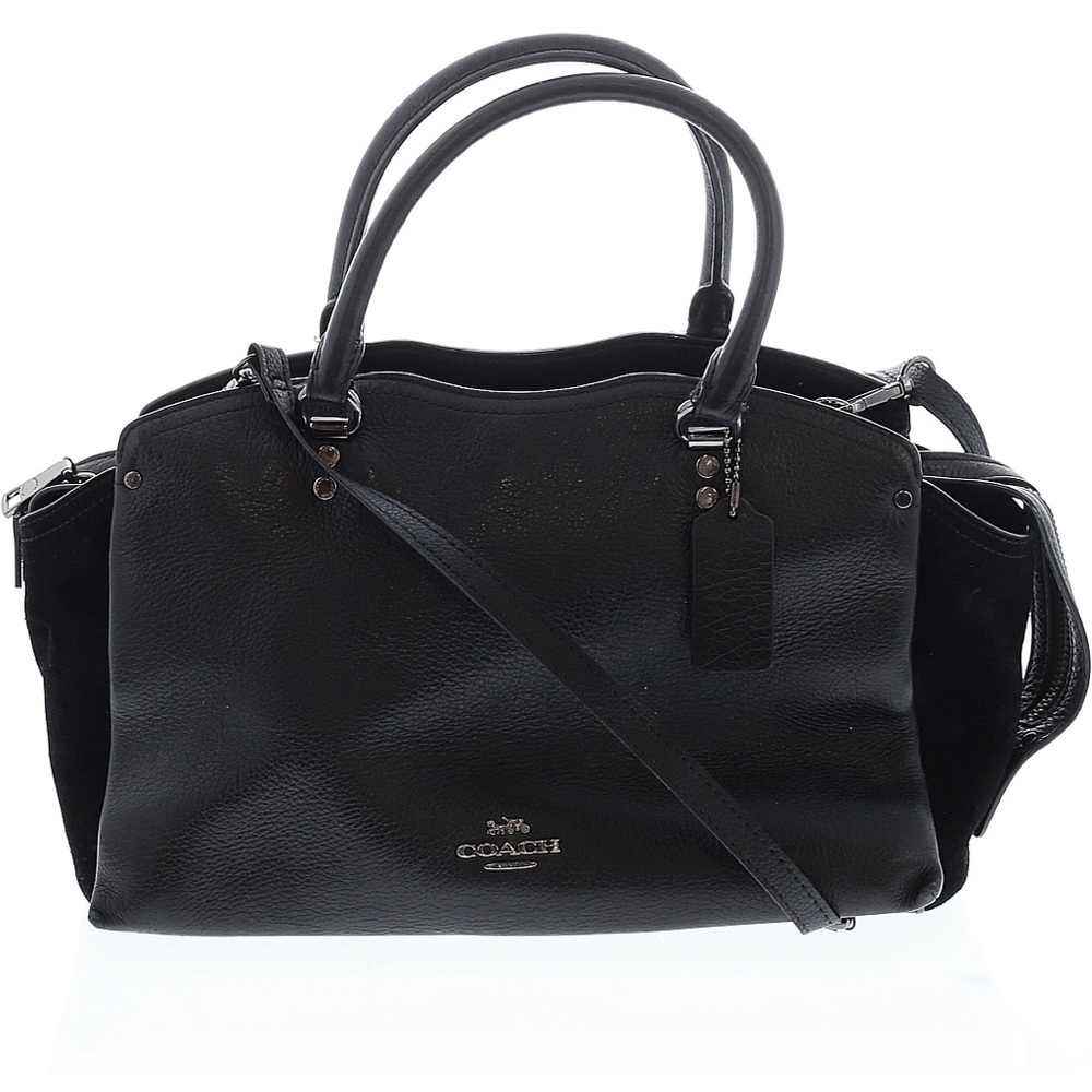 🕷️⛓️ Coach Black Leather Drew Satchel ⛓️🕷️